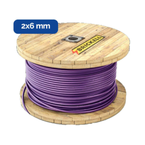 Cable 100% Cobre Subterráneo 2 x 6mm Brickell