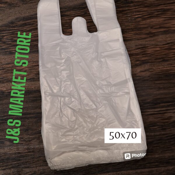Bolsas camisetas blancas 50x70