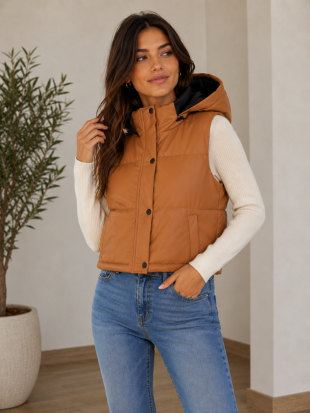 Chaleco eco cuerina