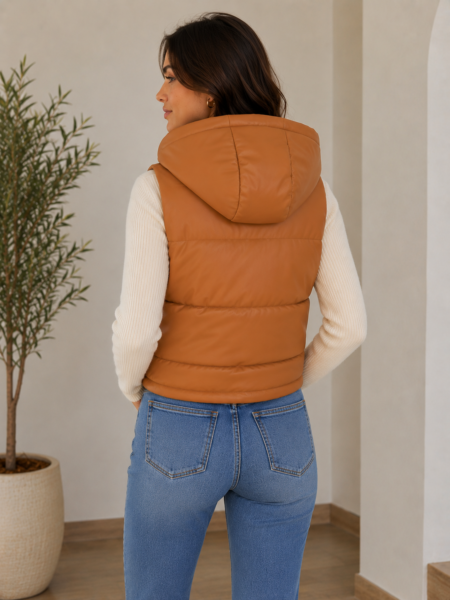 Chaleco eco cuerina