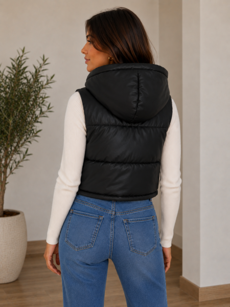 Chaleco eco cuerina
