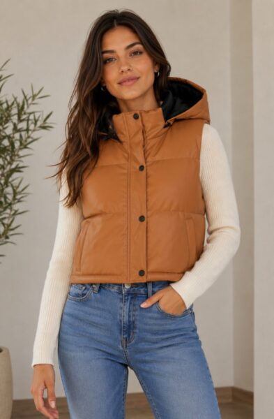 Chaleco eco cuerina