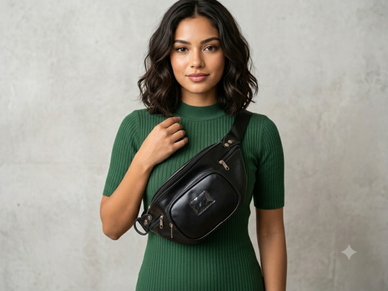 Riñonera Mujer Cuero Eco XL