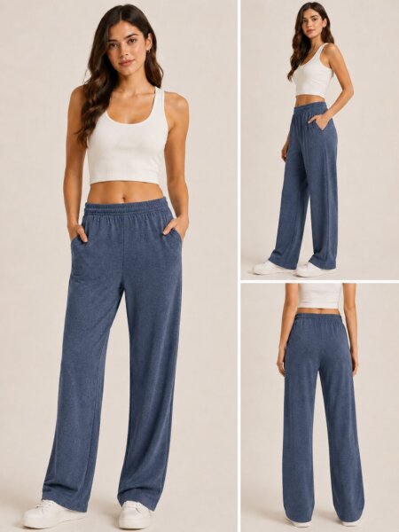Pantalones de darlon rib