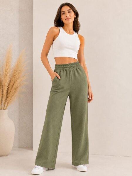 Pantalones de darlon rib