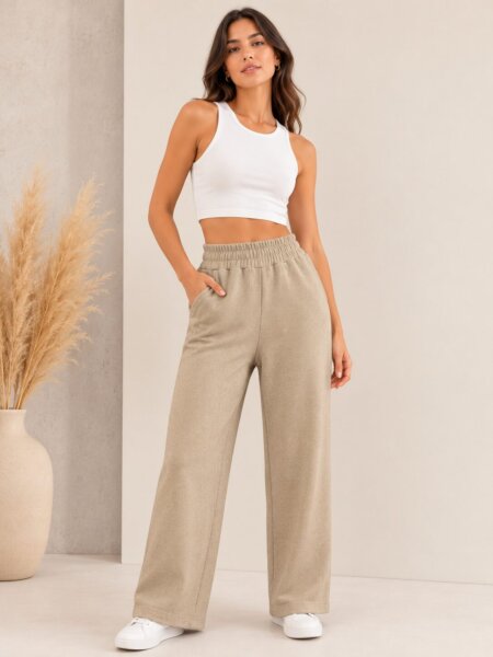 Pantalones de darlon rib