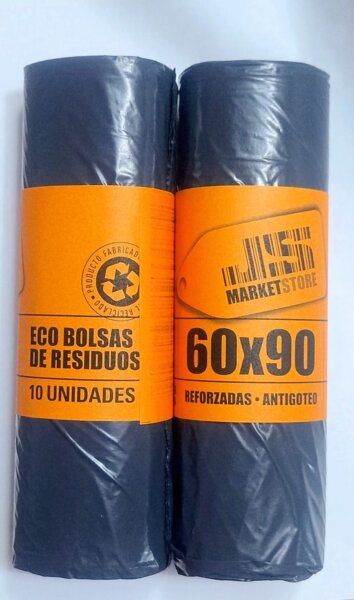 Bolsas de residuos en rollo eco 60x90