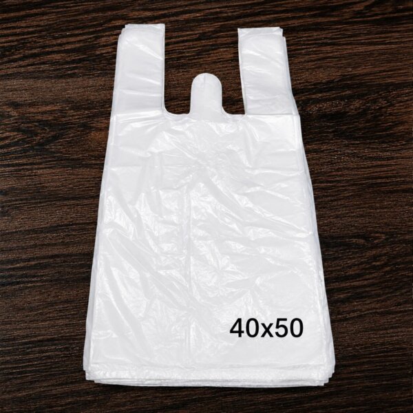 Bolsas camisetas blancas 40x50