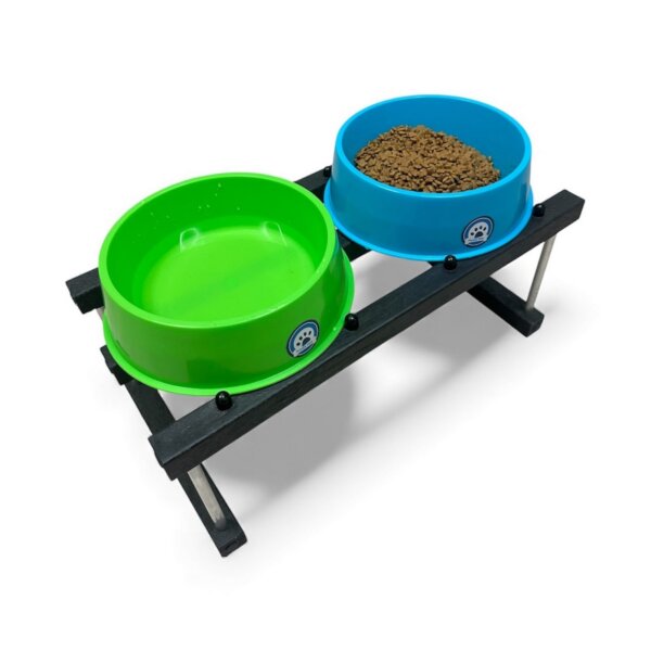 Comedero Perros Grande PLASTICO ALTURA 30 CM CUENCO diam 26/22 alt 8 CM