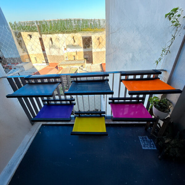 CAMA COLGANTE BALCONERA GATOS 55x30x12 CM PLOPPY-PETS 6 COLORES