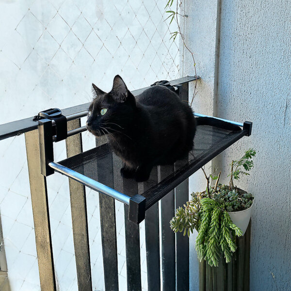 CAMA GATO ULTRA LIVIANA COLGANTE BALCONERA 56x27x12 CM PLOPPY-PETS