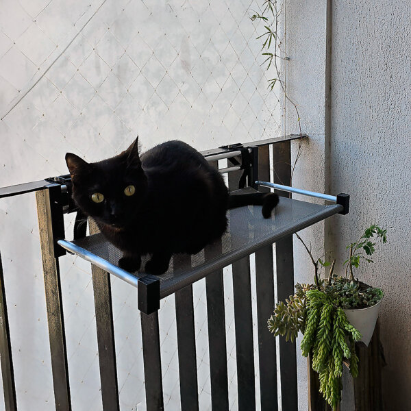 CAMA GATO ULTRA LIVIANA COLGANTE BALCONERA 56x27x12 CM PLOPPY-PETS