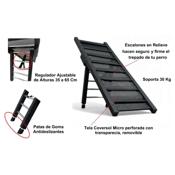 RAMPA 90 X 32 X 6 CM ESCALONES EN RELIEVE