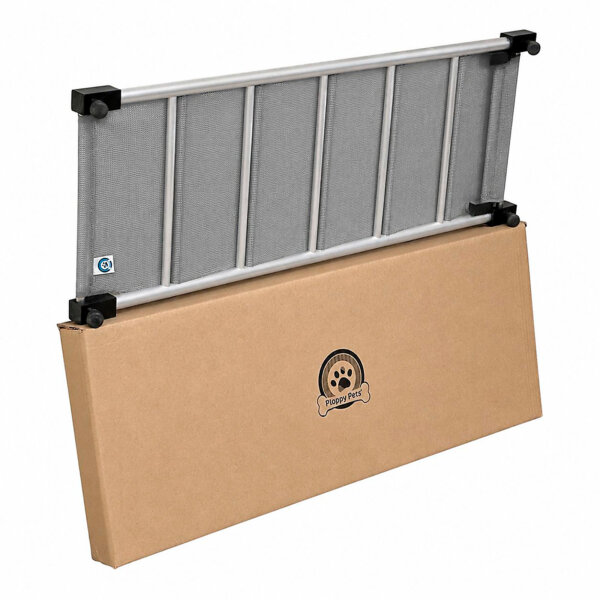 RAMPA DE APOYO DE ALUMINIO 92 X 34 X 6 CM NEGRA / GRIS