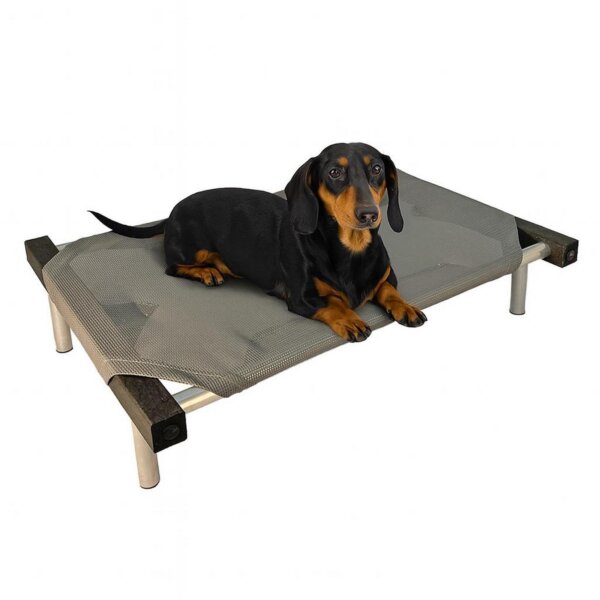 CAMA CATRE PERROS MEDIANA NEGRO 55 X 75 CM PLOPPY-PETS 7 COLORES