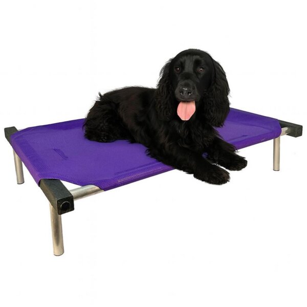 CAMA CATRE PERROS MEDIANA NEGRO 55 X 75 CM PLOPPY-PETS 7 COLORES