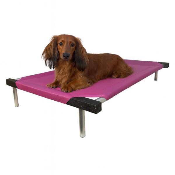 CAMA CATRE PERROS MEDIANA NEGRO 55 X 75 CM PLOPPY-PETS 7 COLORES