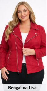 Campera cruzada bengalina lisa