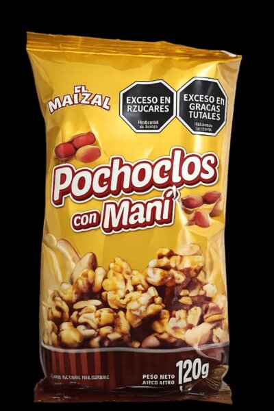 Pochoclos acaramelado con mani