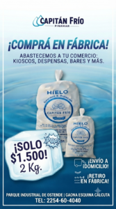 Hielo premiums y envasado de agua baja en sodio