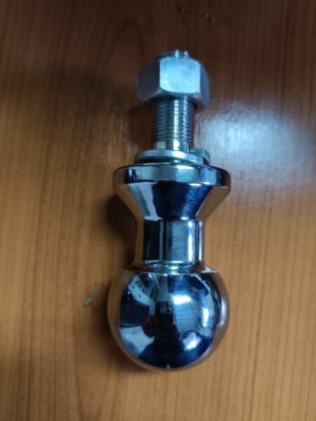 Bocha de enganche homologada. Mecanizados en torno cnc y centro de mecanizado.