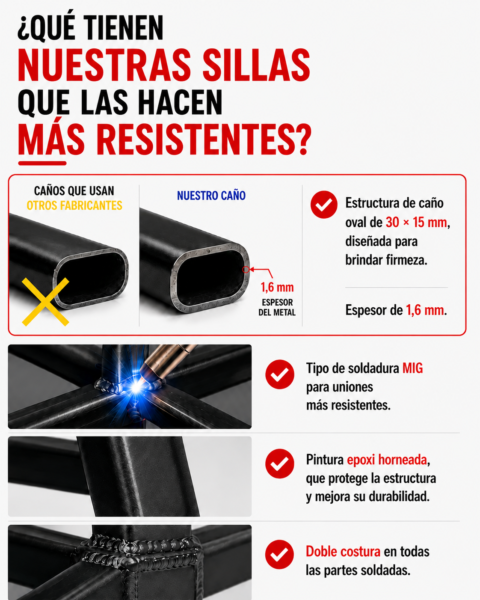 Sillas Apilables Modelo Alu