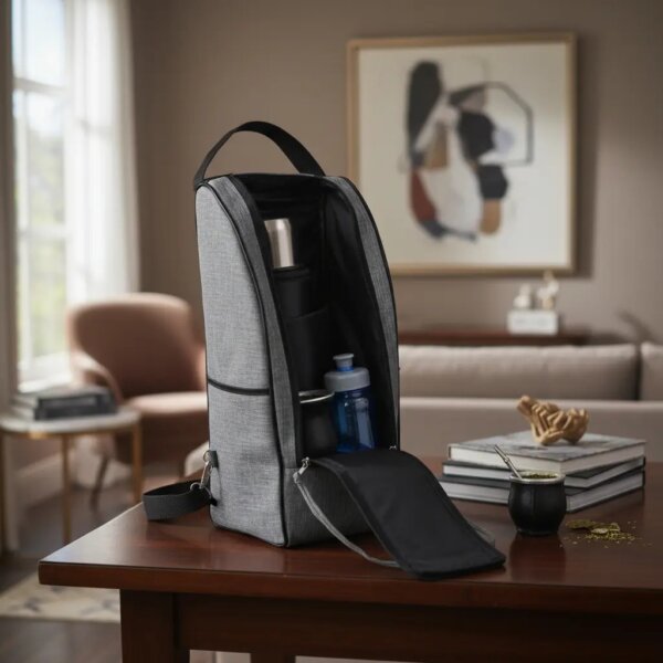 Bolso Matero Morral Porta Termo Con Yerbera Y Azucarera