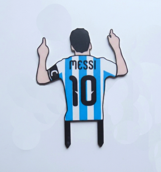 10 Silueta Messi Topper Adorno Para Torta cumpleaños