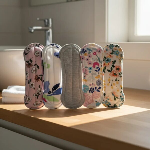 5 Toallas Femeninas Regular Reutilizables Eco Ragazza