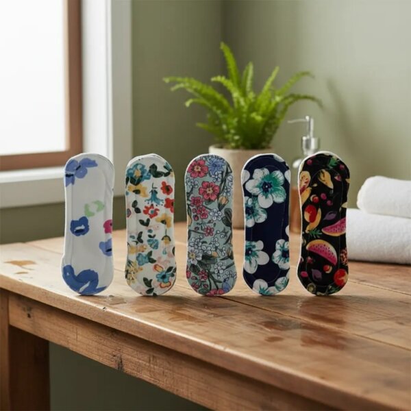5 Protectores Diarios Largos Reutilizables Eco Ragazza
