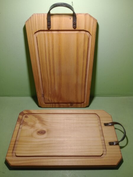 Tabla para asado con agarradera