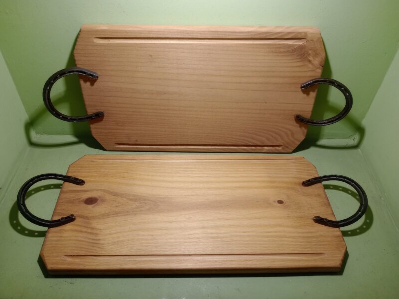 Tabla para asado con agarraderas