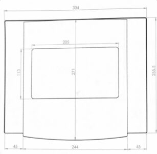 Gabinete plástico Abs
