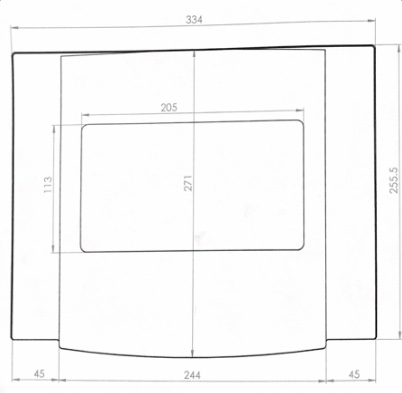 Gabinete plástico Abs