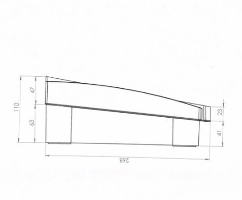 Gabinete plástico Abs
