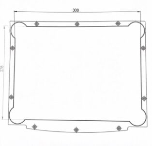 Gabinete plástico Abs