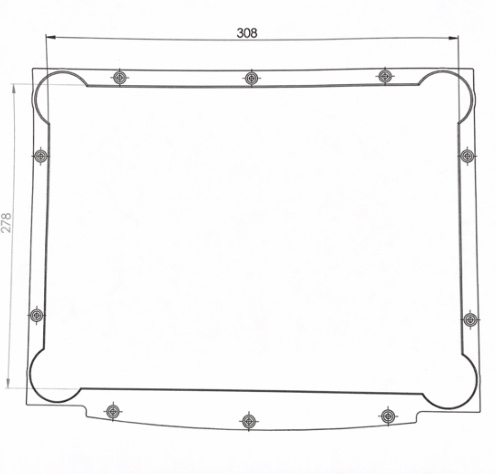 Gabinete plástico Abs