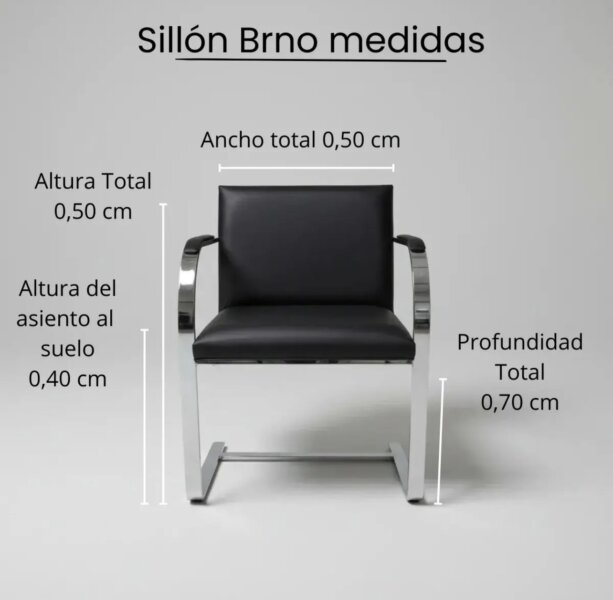 Sillón berno cromados