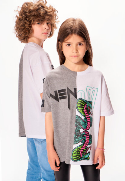 Remera venom unisex para niños