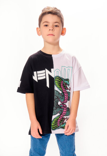 Remera venom unisex para niños