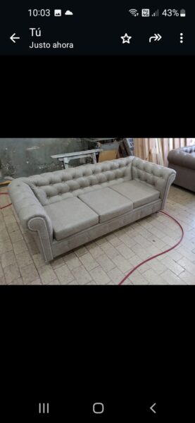 Sillon Chesterfield 3 cuerpos