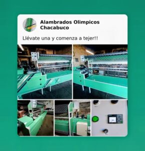 Maquina Tejedora alambre olímpico