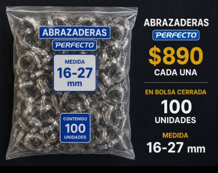 Abrazaderas Perfecto acero inoxidable