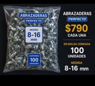 Abrazaderas perfecto acero inoxidable