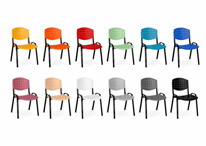 Sillas Apilables Modelo Alu