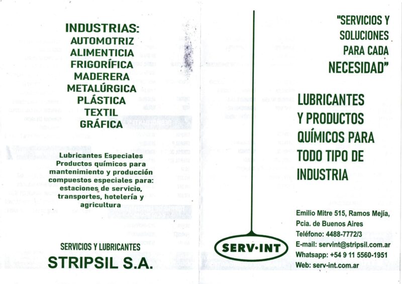 Productos Quimicos y Lubricantes especiales x lt