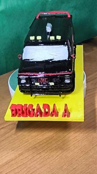 La iconica camioneta que pertenecia a la serie brigada A .