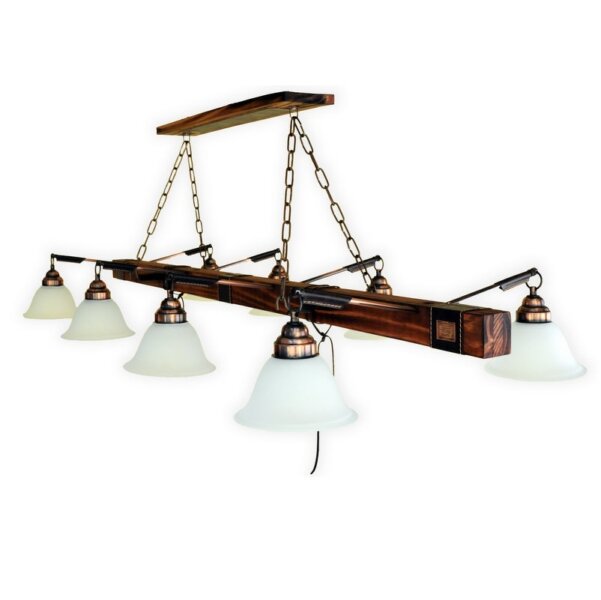 Lampara colgante estilo campo Tirante x8 luces