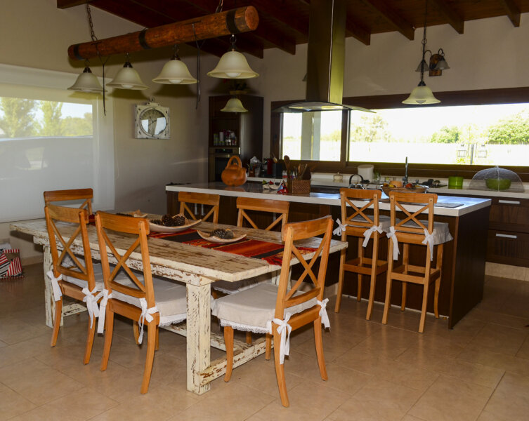Lampara colgante rustica Tronco x4 luces