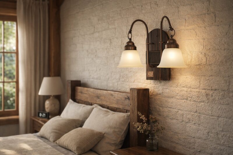 Aplique de pared x2 luces